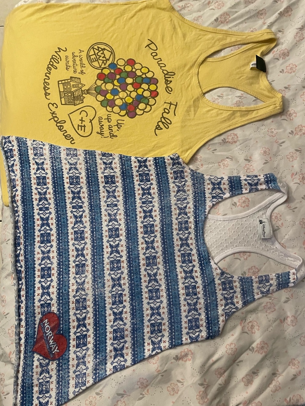 Two Disney Tank Tops Women